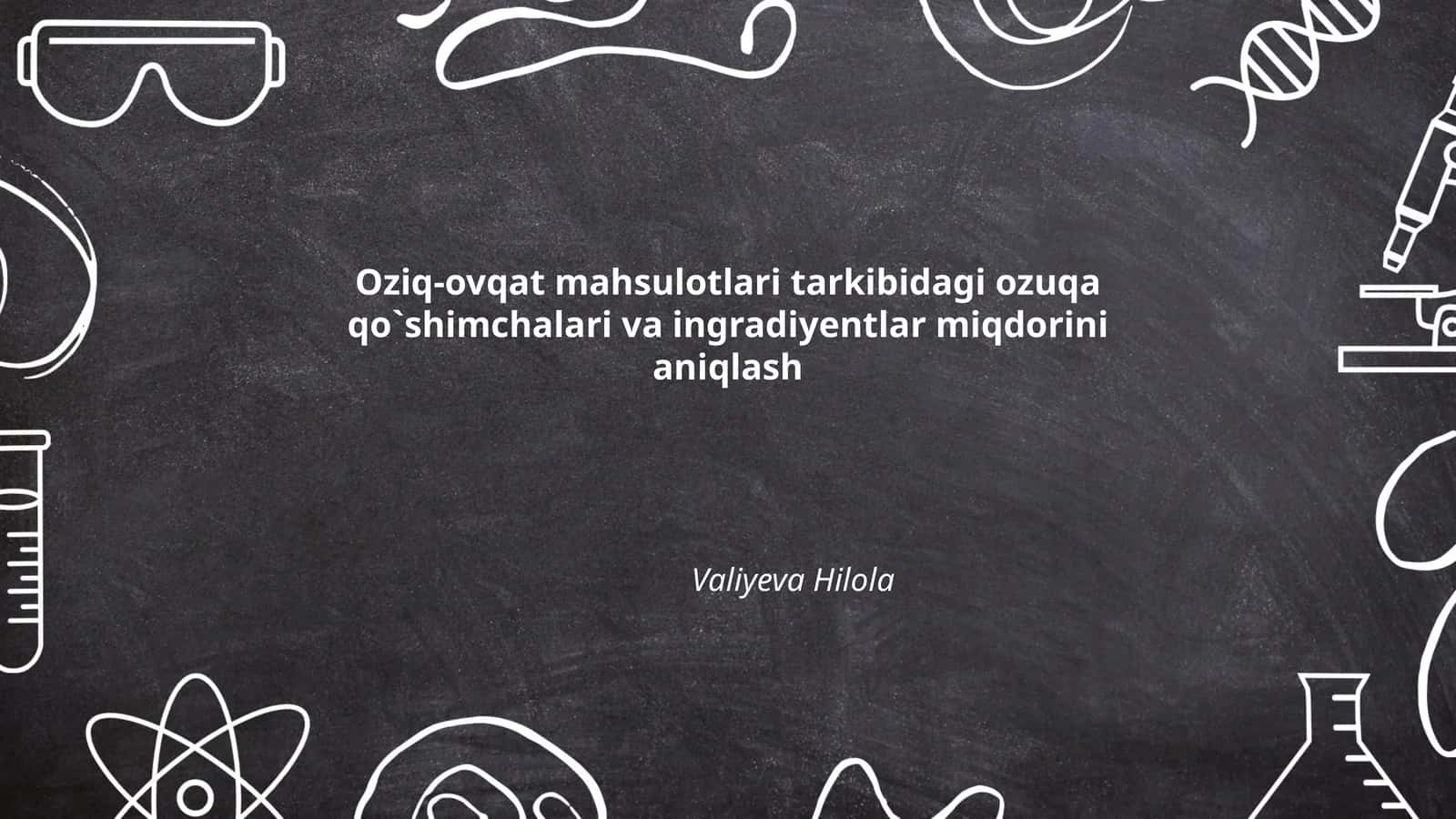 Ozuqa qo'shimchalari tasnifi
