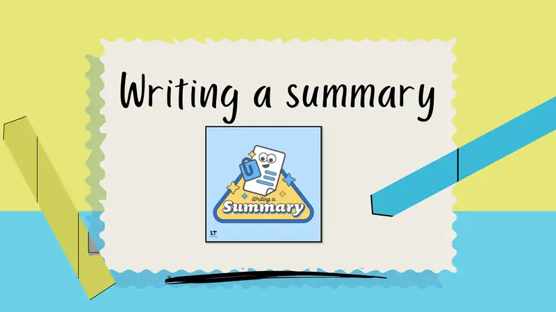Writing a summary