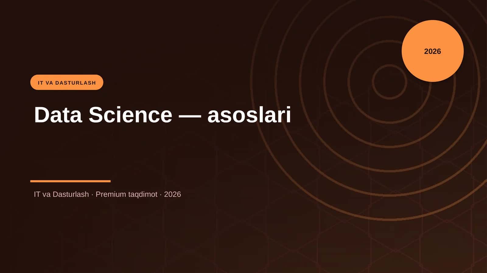 Data Science — asoslari