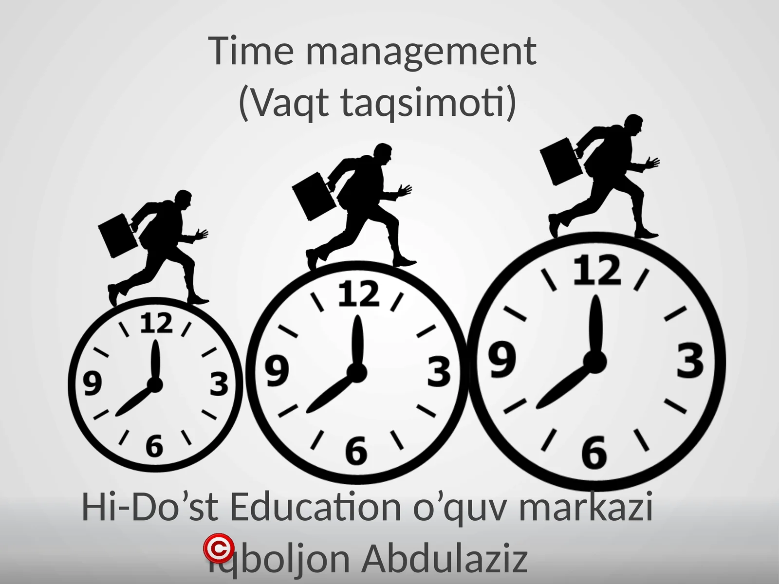 Vaqt taqsimoti (Time management)