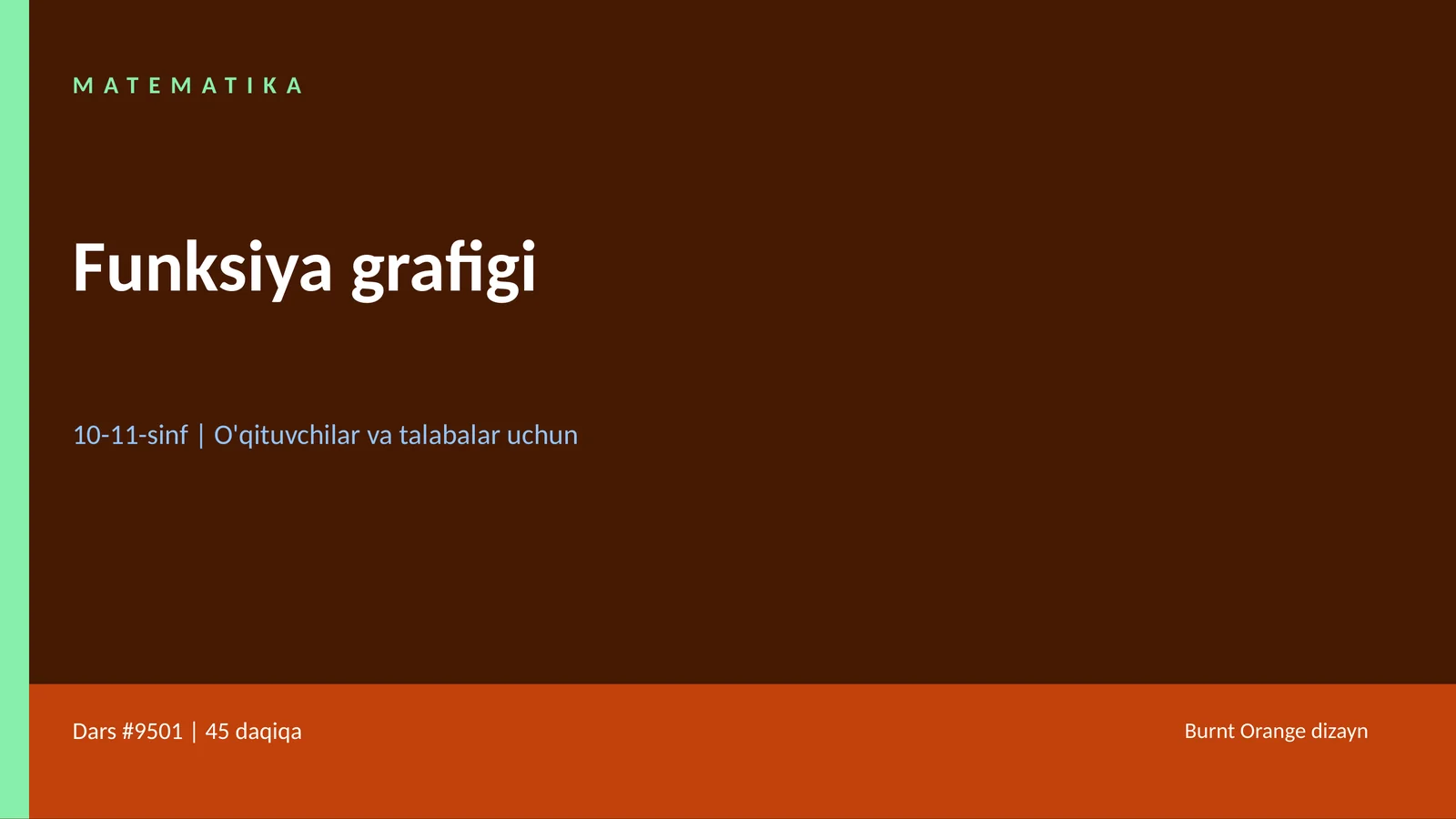 MATEMATIKA Funksiya grafigi