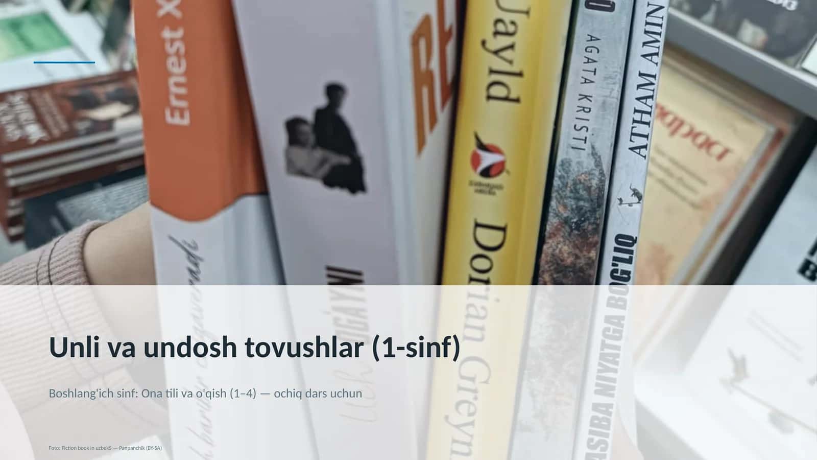 Unli va undosh tovushlar (1-sinf)
