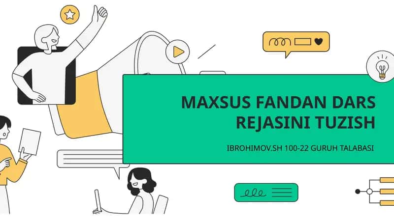 MAXSUS FANDAN DARS REJASINI TUZISH