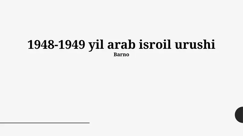 1948-1949 yil arab isroil urushi