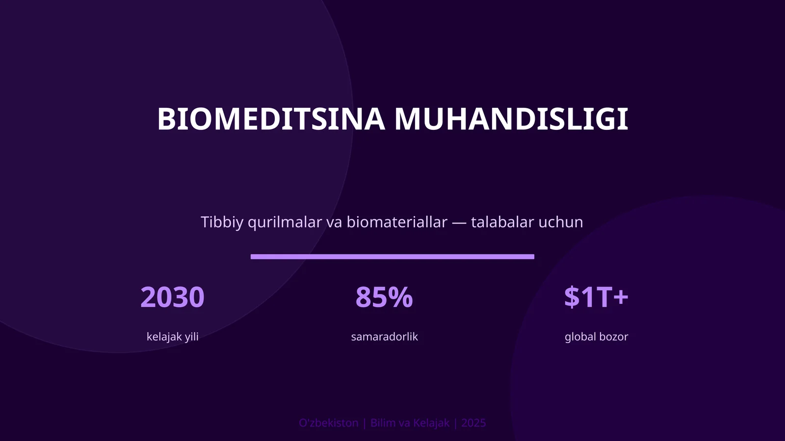 BIOMEDITSINA MUHANDISLIGI