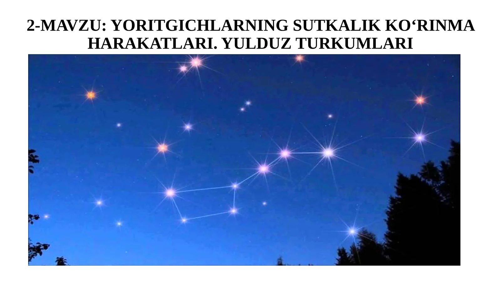 YORITGICHLARNING SUTKALIK KOʻRINMA HARAKATLARI