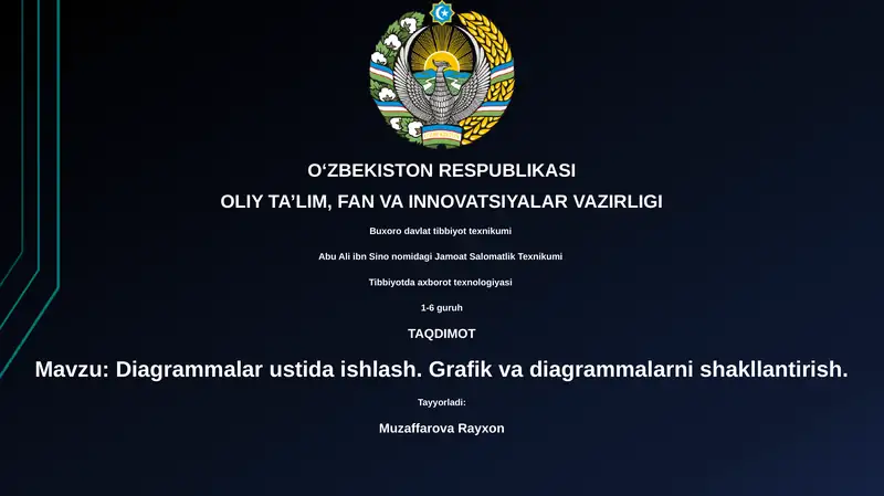 Diagrammalar ustida ishlash
