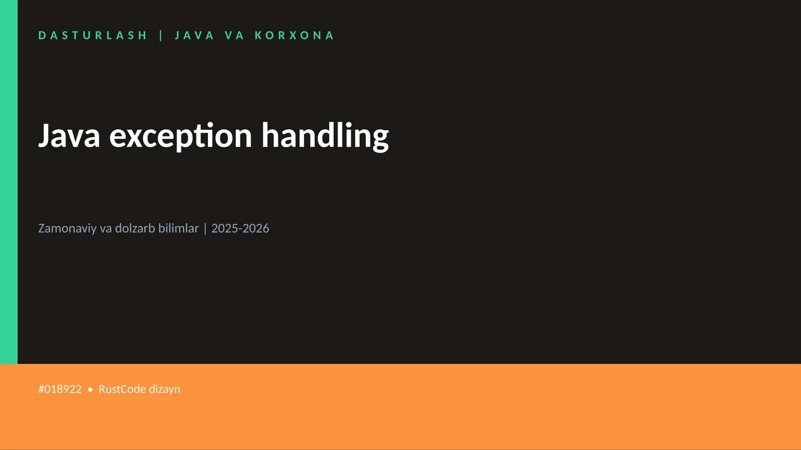 Java exception handling