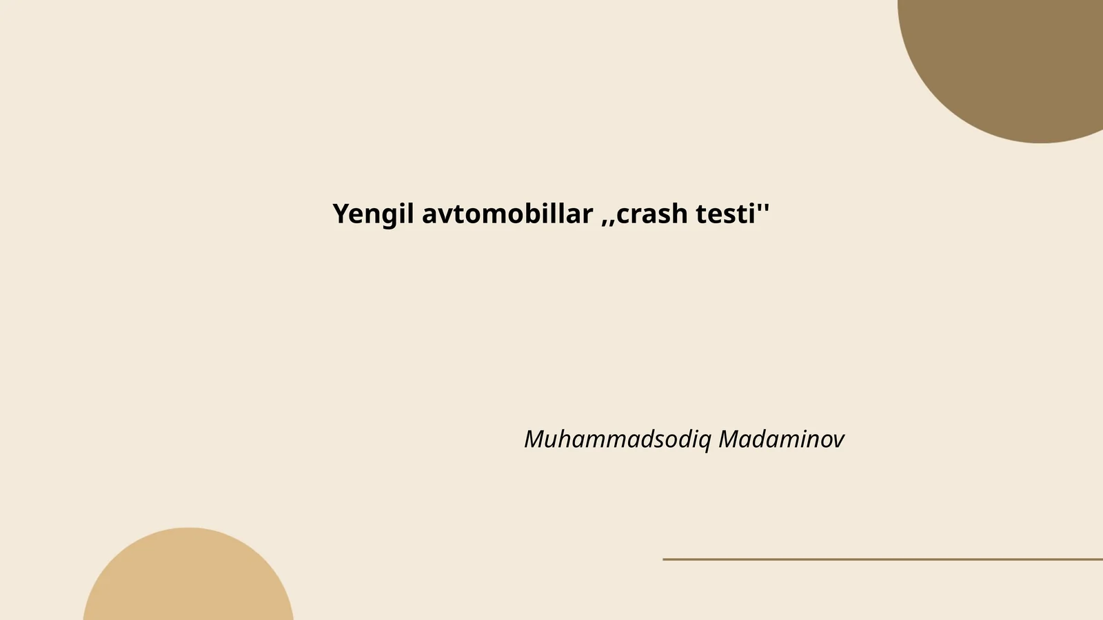 Yengil avtomobillar xavfsizligi