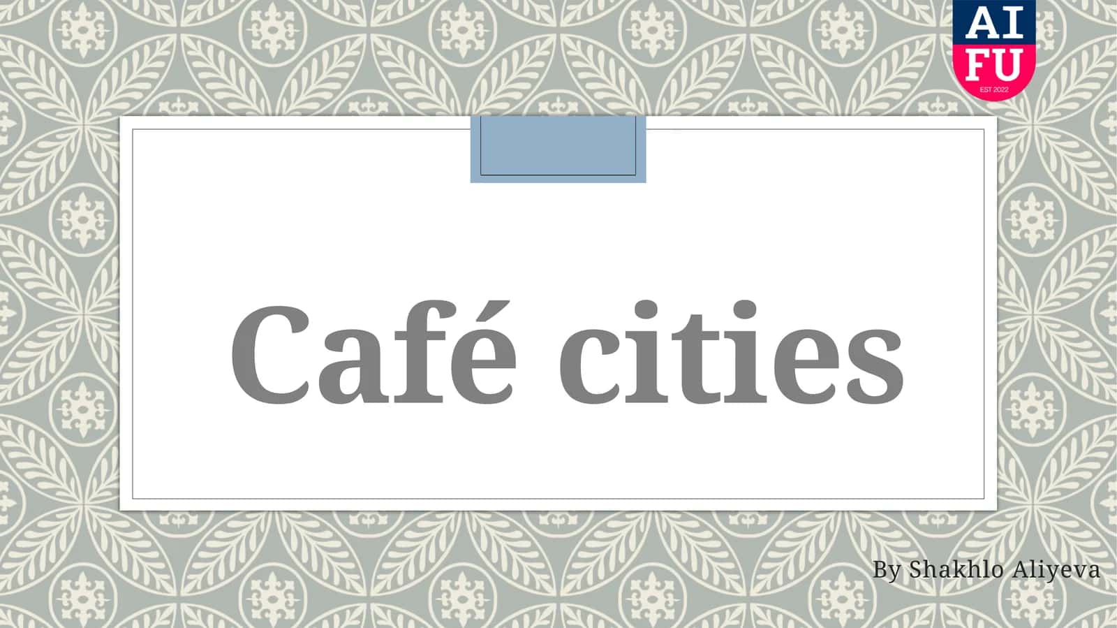 Café cities