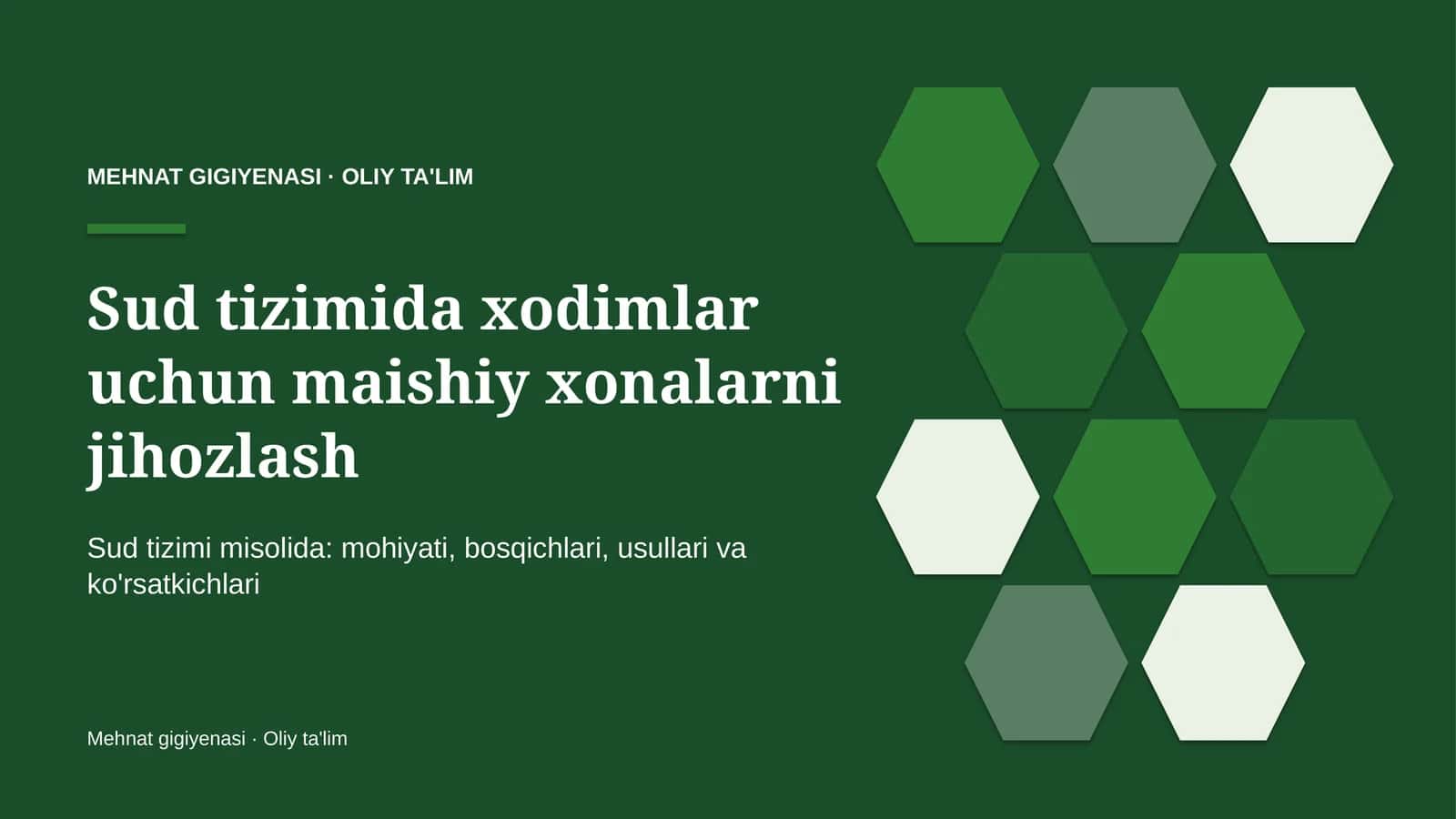 sud tizimida xodimlar uchun maishiy xonalarni jihozlash 8045