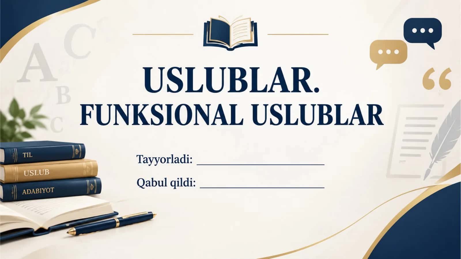 USLUBLAR. FUNKSIONAL USLUBLAR
