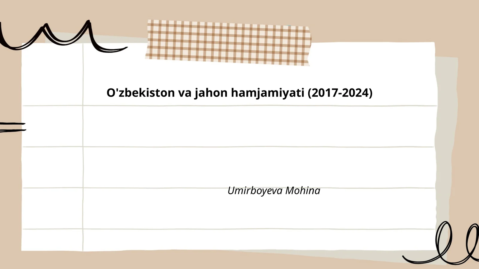 O'zbekiston va jahon hamjamiyati (2017-2024)
