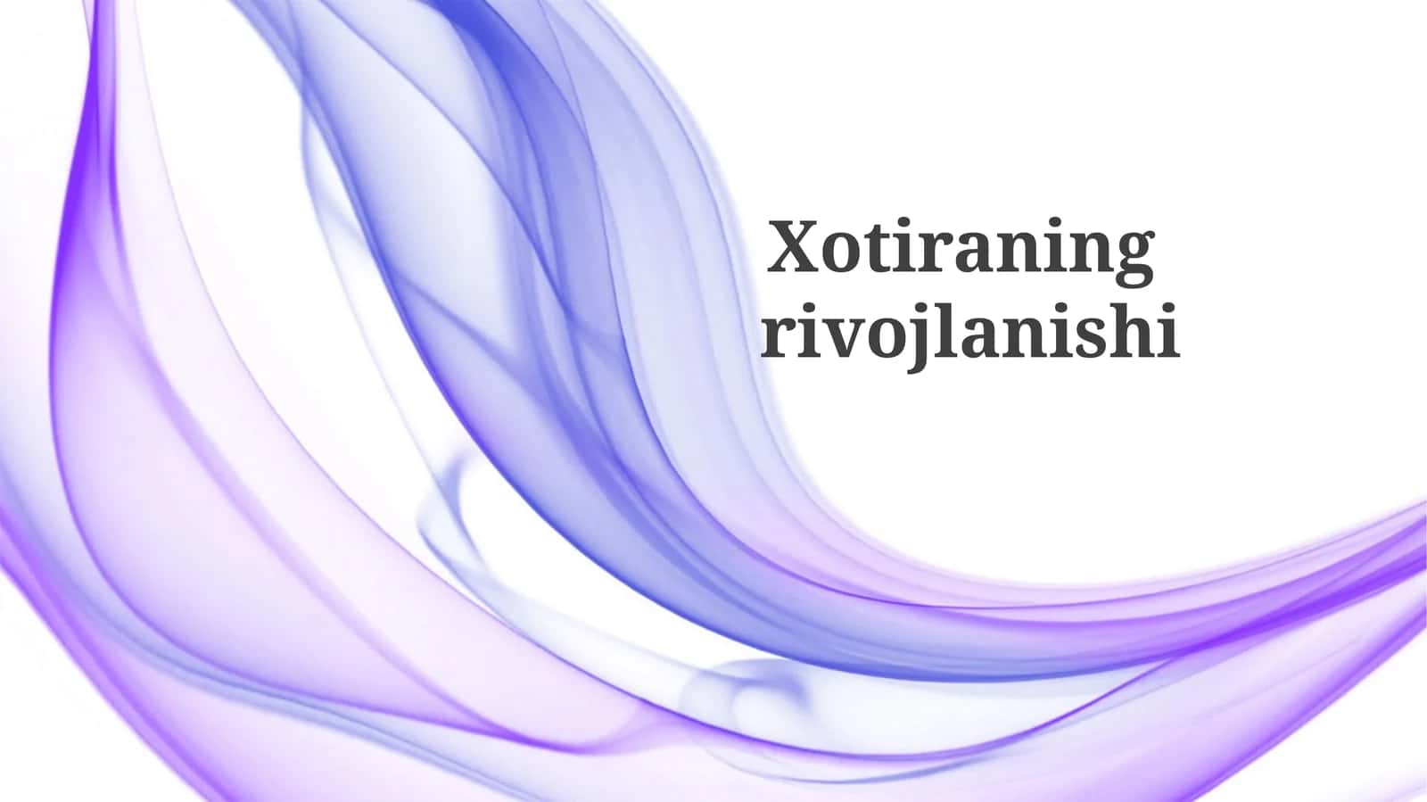 Xotiraning rivojlanishi