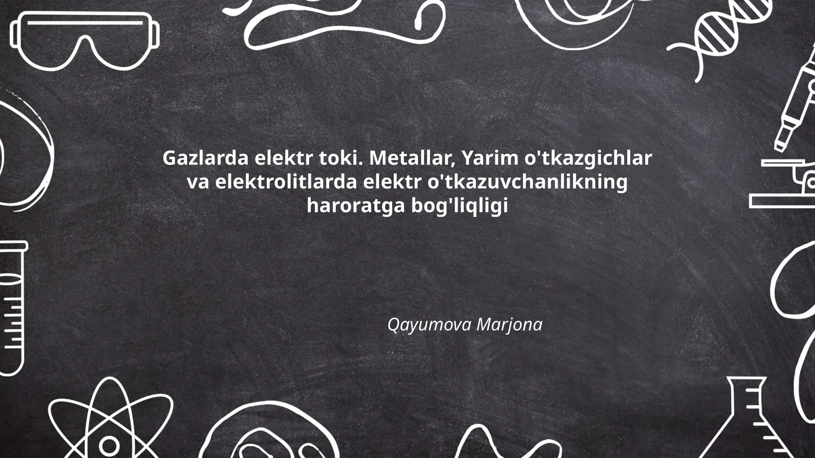 Gazlarda elektr toki. Metallar, Yarim o'tkazgichlar va elektrolitlarda elektr o'tkazuvchanlikning haroratga bog'liqligi