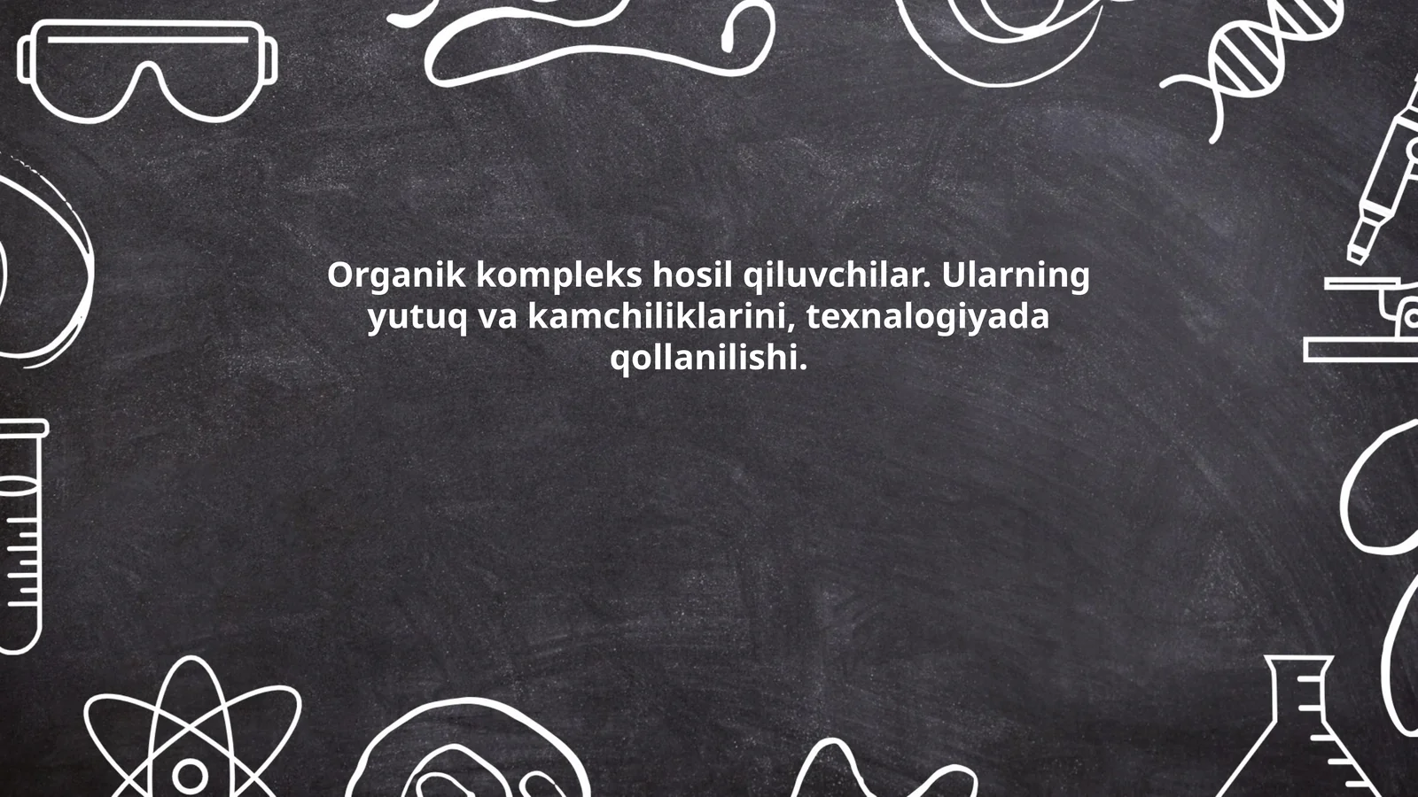 Organik kompleks hosil qiluvchilar