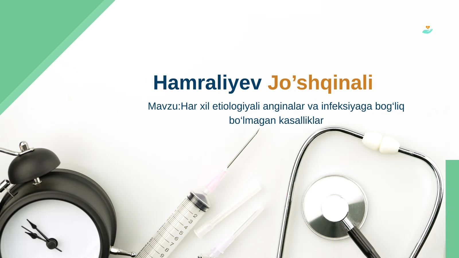 Har xil etiologiyali anginalar va infeksiyaga bog‘liq bo‘lmagan kasalliklar
