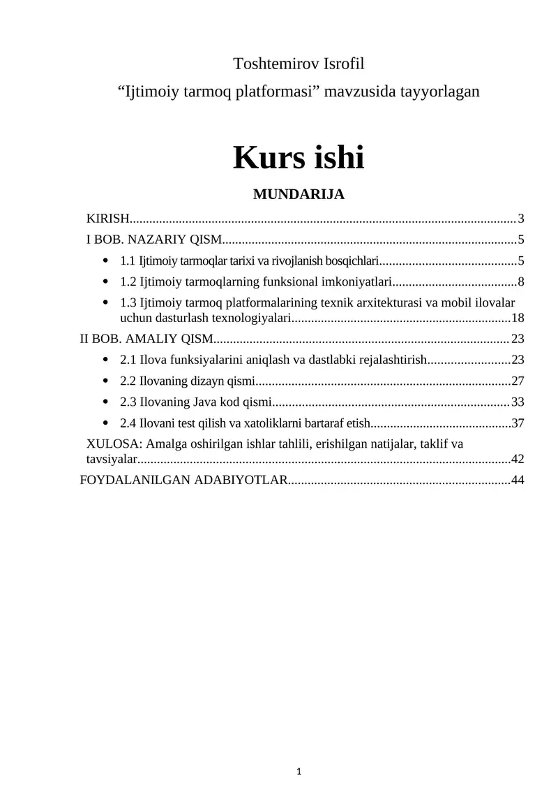 Ijtimoiy tarmoq platformasi