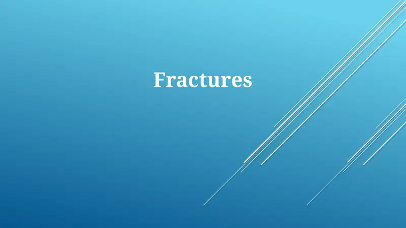 Fractures