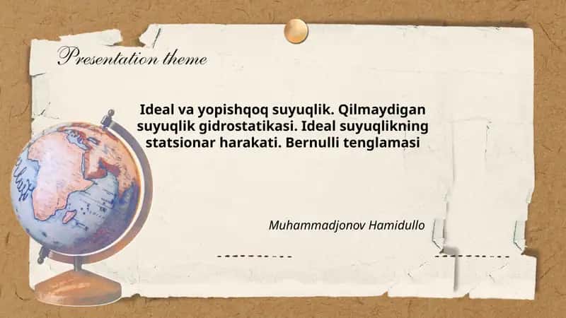 Ideal va yopishqoq suyuqlik