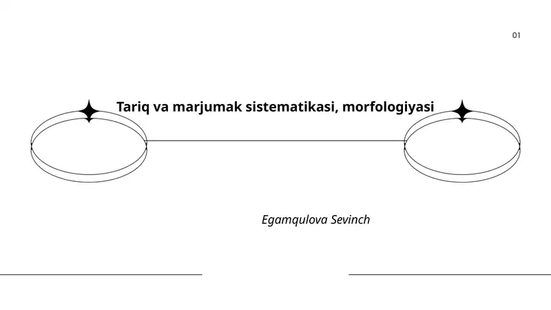 Tariq va marjumak sistematikasi, morfologiyasi