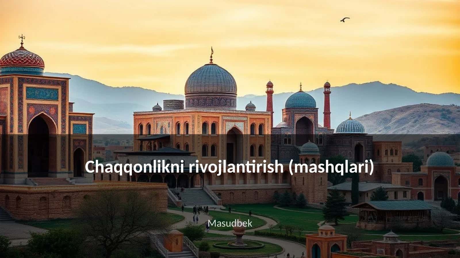 Chaqqonlikni rivojlantirish (mashqlari)