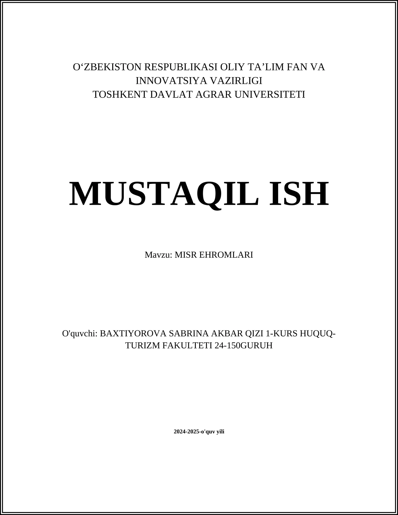 MISR EHROMLARI