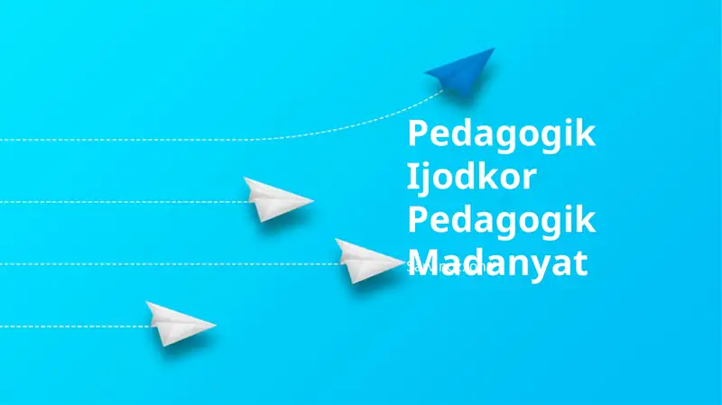 Pedagogik Ijodkor Pedagogik Madanyat