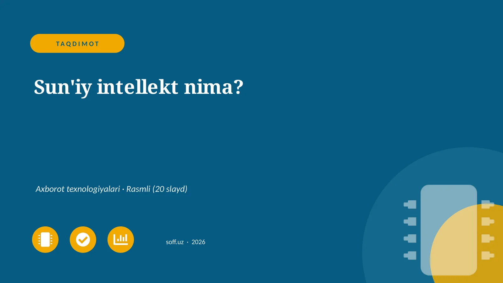 Sun'iy intellekt nima?
