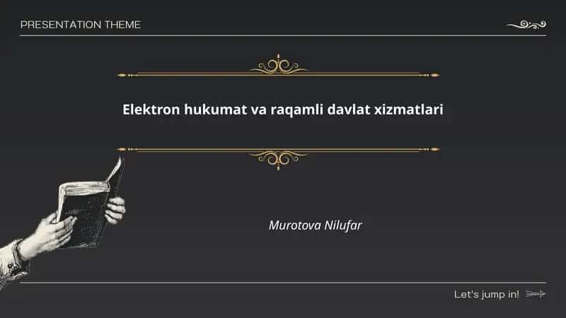 Elektron hukumat va raqamli davlat xizmatlari