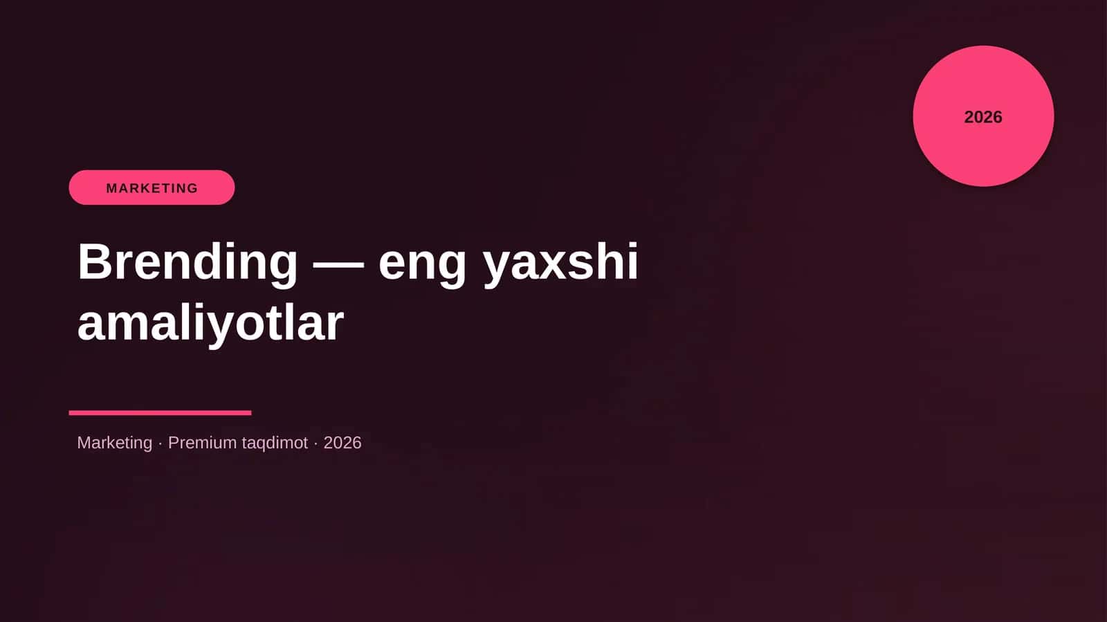 Brending — eng yaxshi amaliyotlar