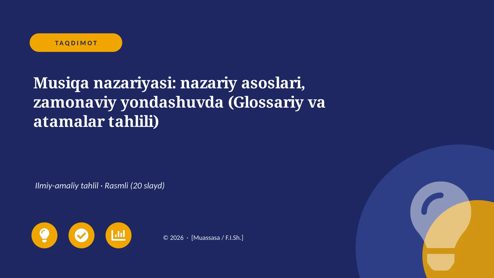 Musiqa nazariyasi: nazariy asoslari, zamonaviy yondashuvda (Glossariy va atamalar tahlili)