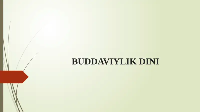 BUDDAVIYLIK DINI