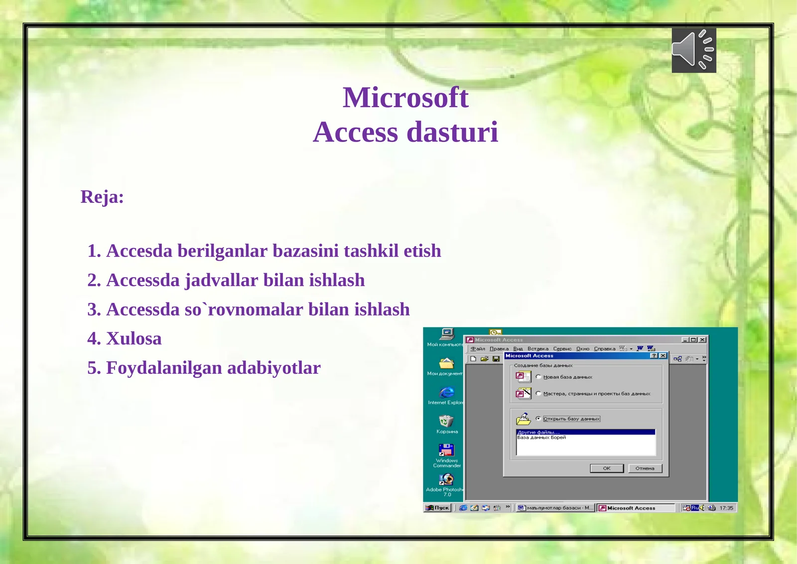 Microsoft Access dasturi