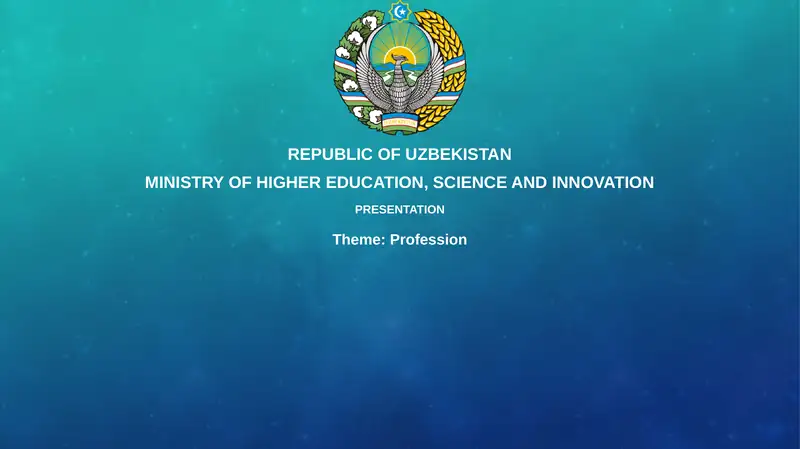 Presentation on Profession