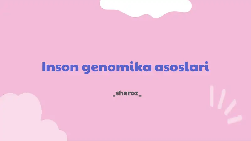 Inson genomika asoslari