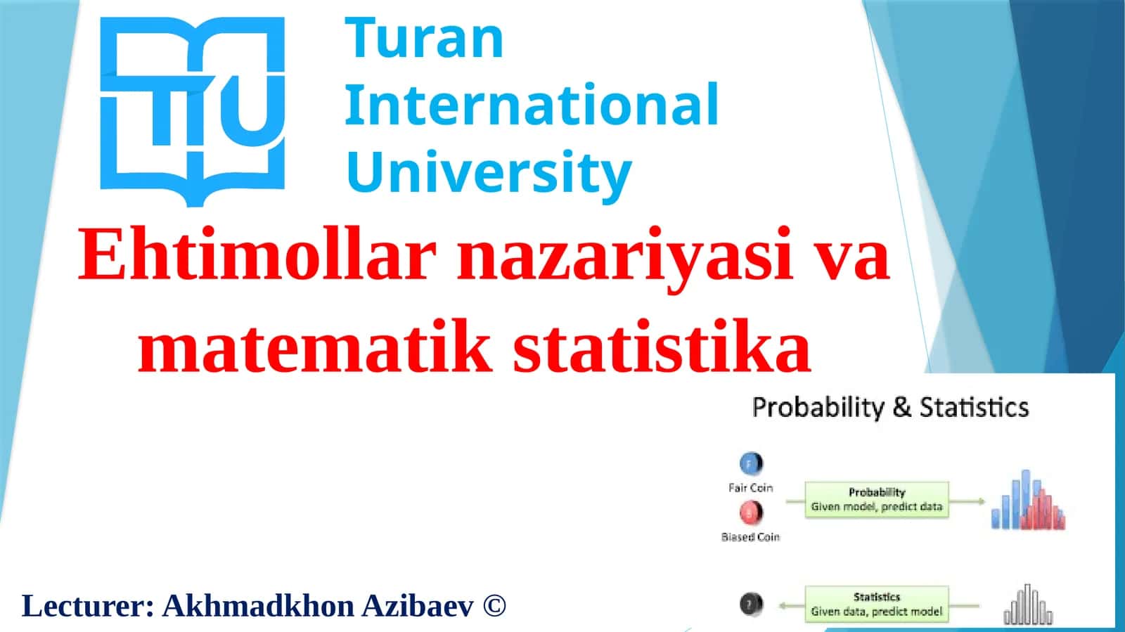 Ehtimollarnazariyasi va matematik statistika