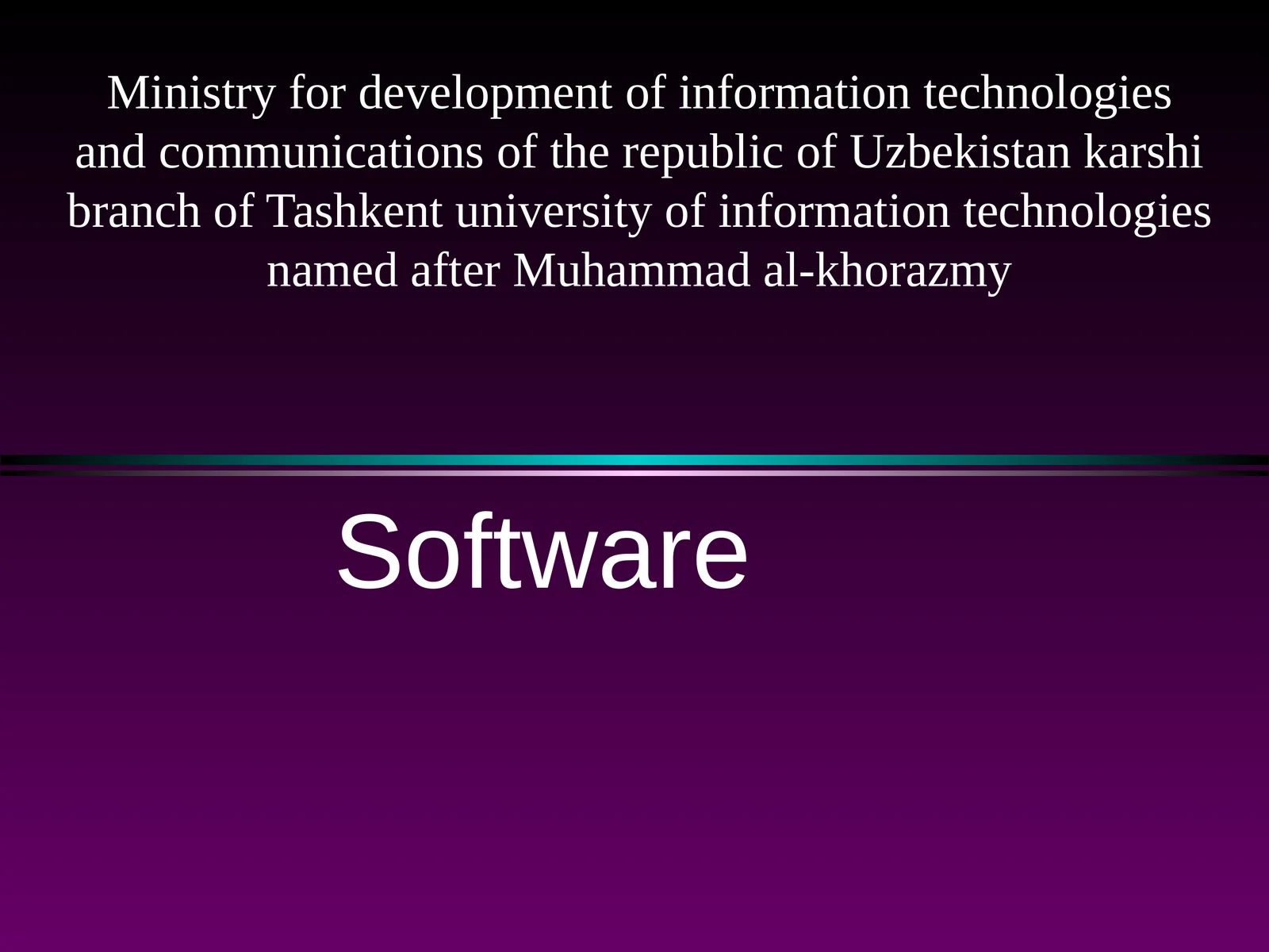 Software