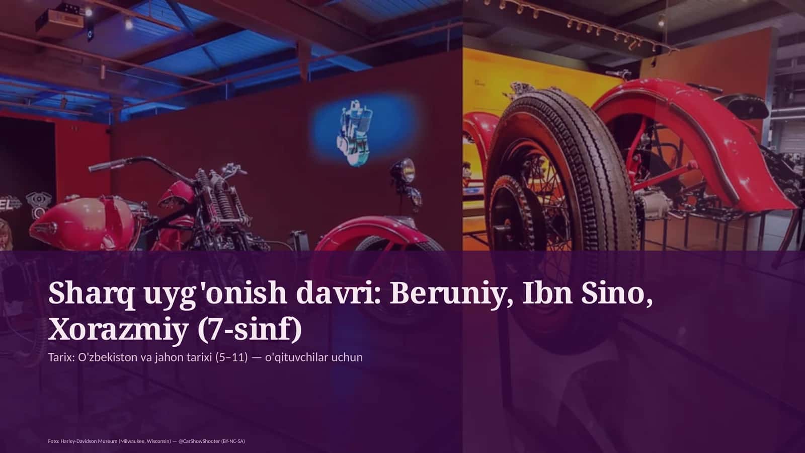 Sharq uyg'onish davri: Beruniy, Ibn Sino, Xorazmiy (7-sinf)