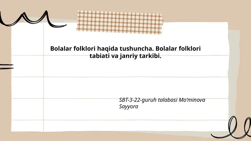 Bolalar folklori