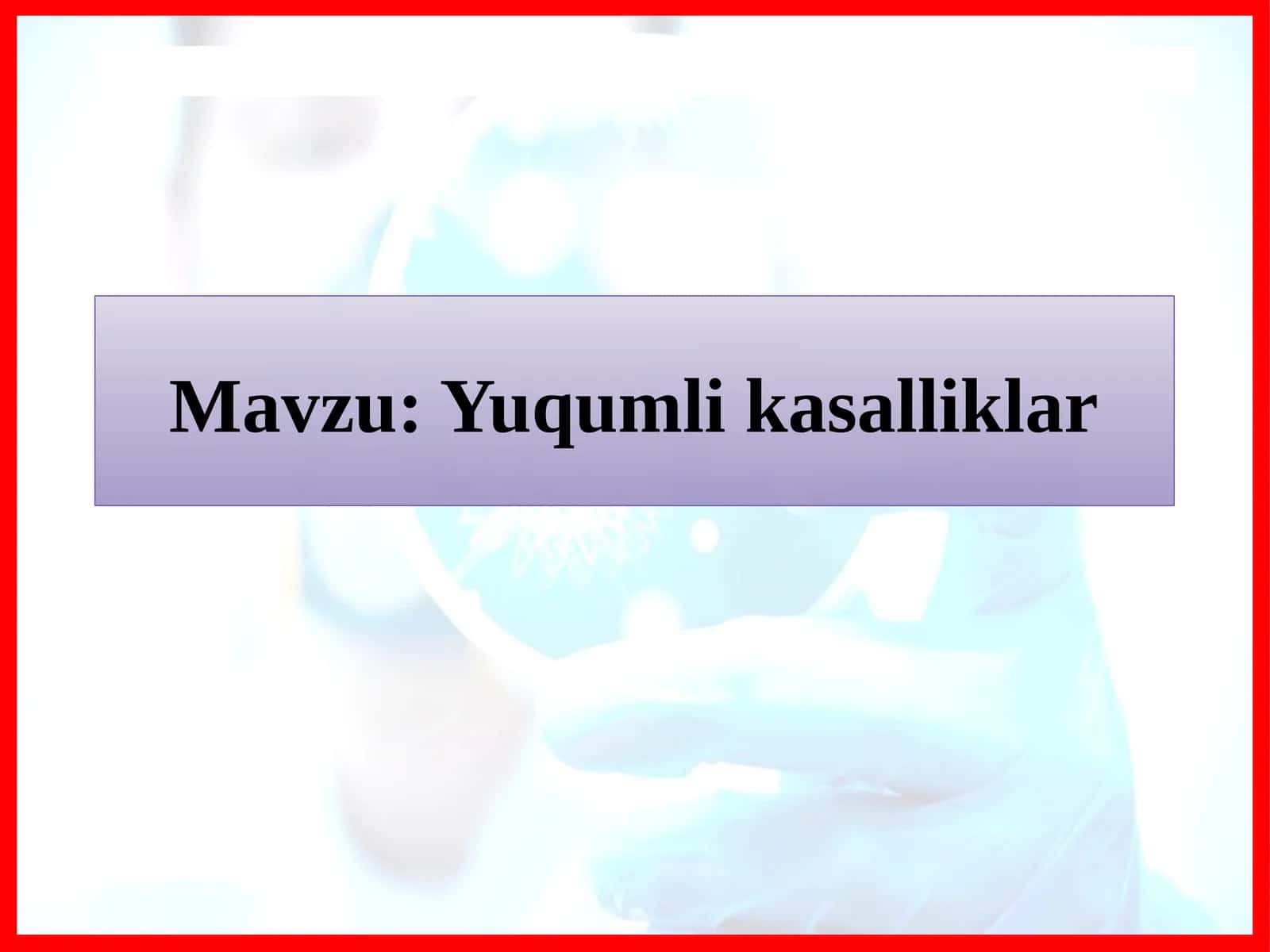 Yuqumlikasalliklar