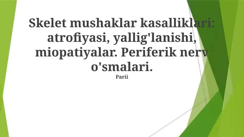 Skelet mushaklar kasalliklari