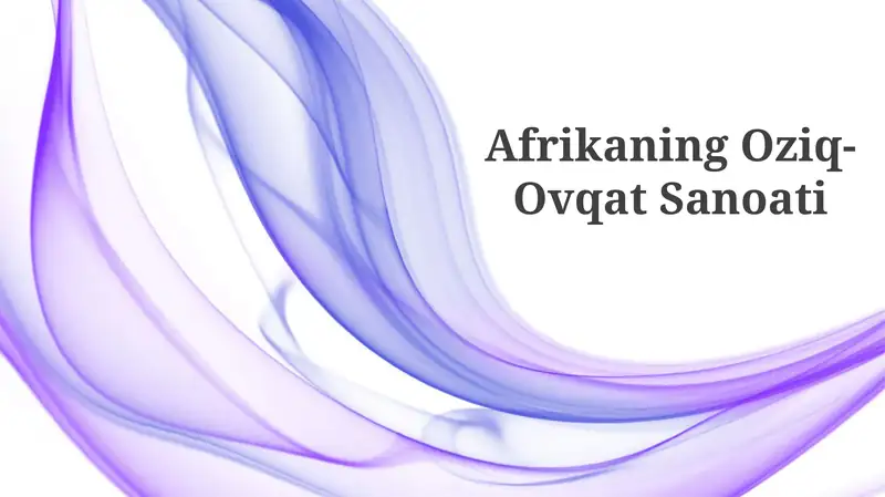 Afrikaning Oziq-Ovqat Sanoati