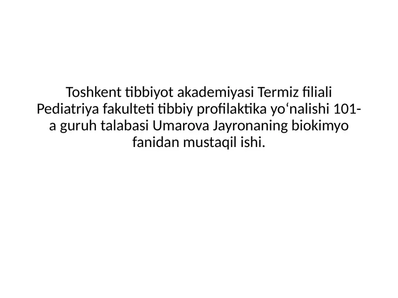Metabolizm
