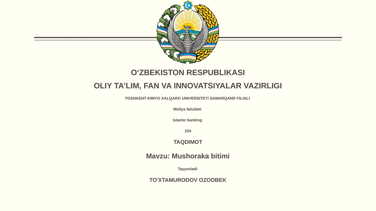 Mushoraka bitimi