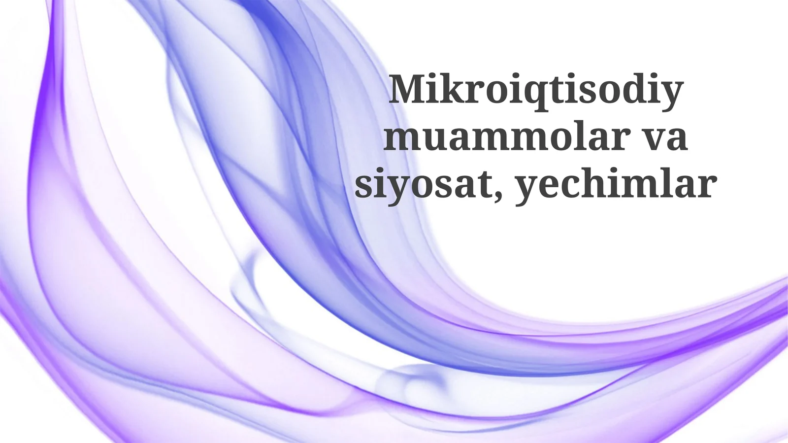 Davlatning Aralashuvi Siyosati