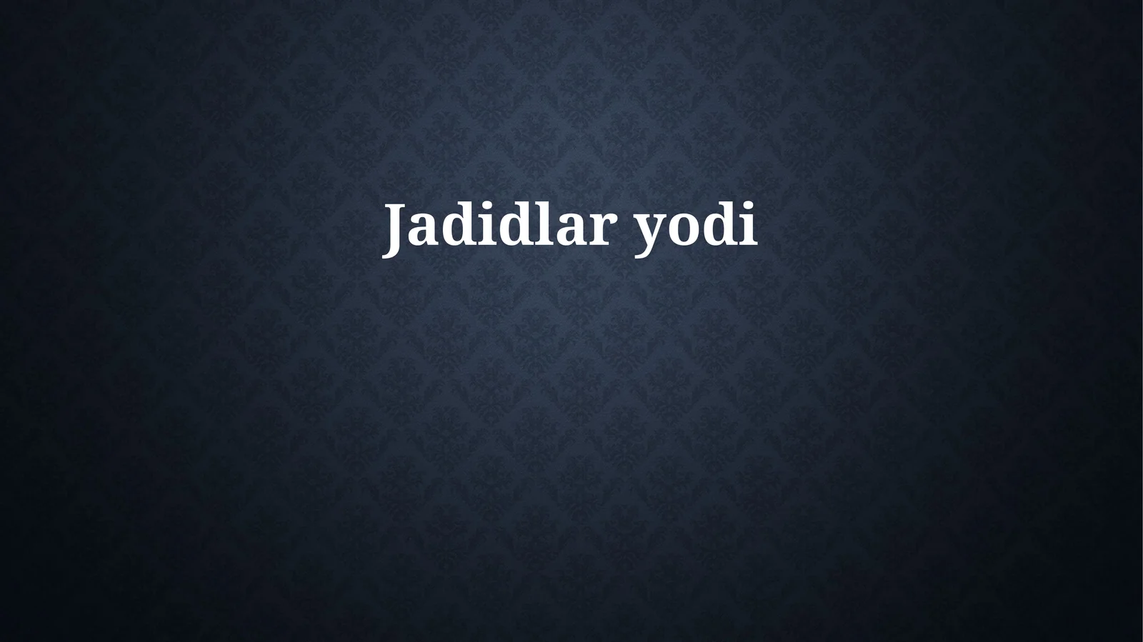 Jadidlar yodi