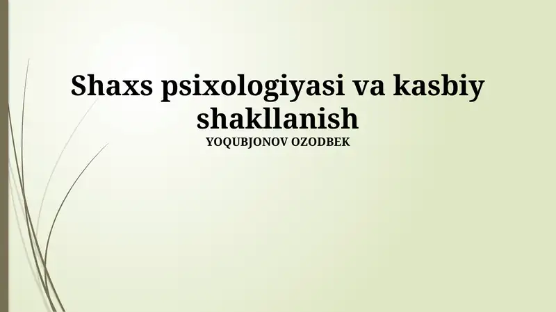 Muloqot ko'nikmalari va jamoada ishlash