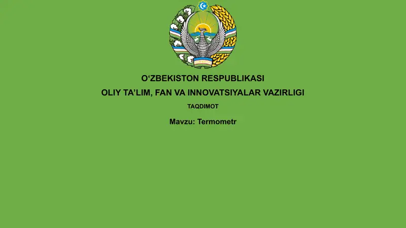Termometr