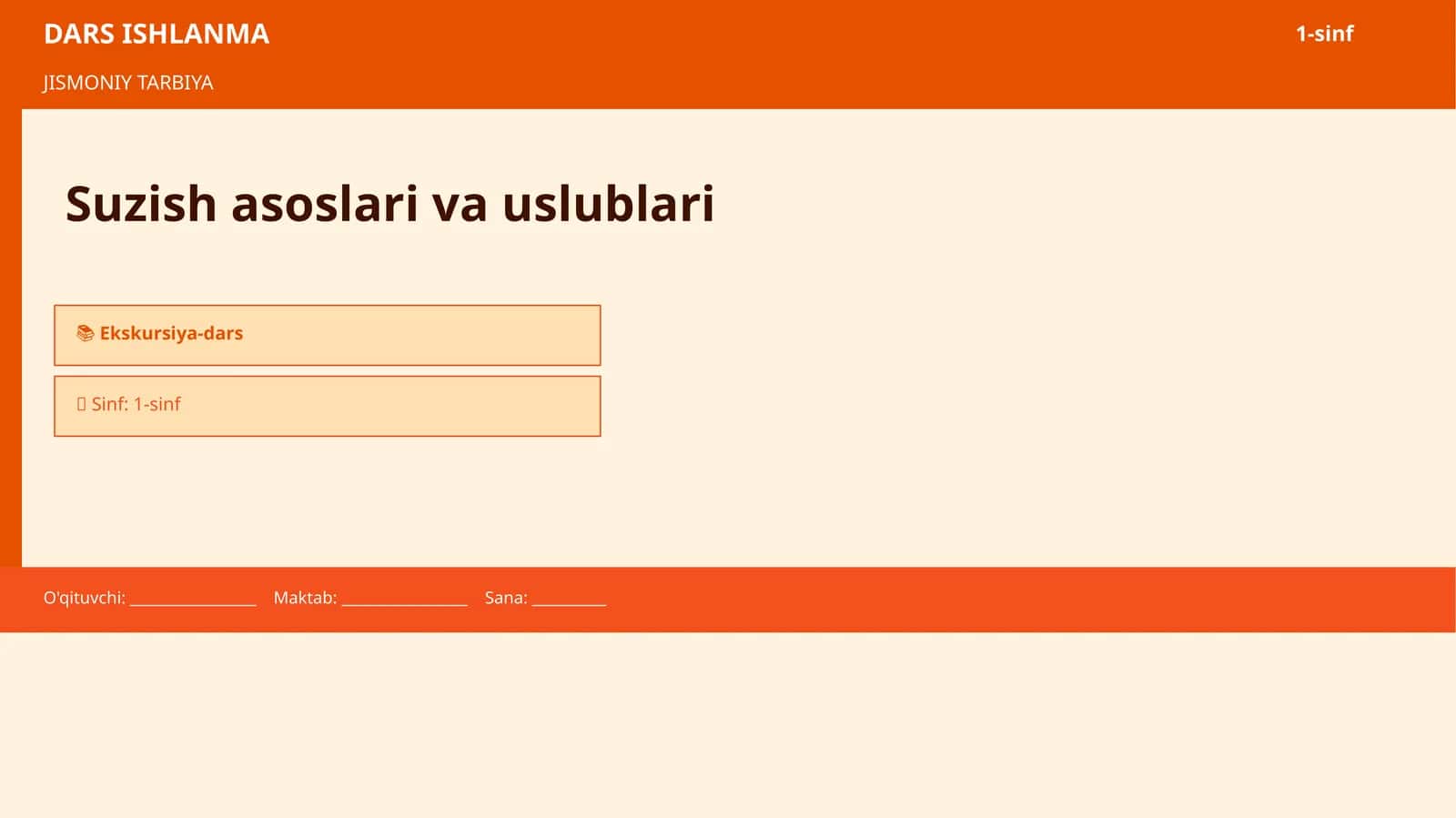 Suzish asoslari va uslublari